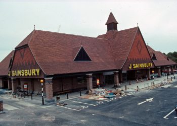800 Worthing Road, Sainsbury's 1991, As First Built, Rebuilt 2016, Store Over Car Park